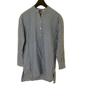 Faherty Palm Beach Tunic Indigo Stripe women's size XS NEW NWT WTU2220